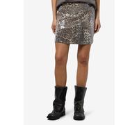Noisy May - NMJESSY SHORT SEQUIN SKIRT JRS Argento - Abbigliamento L Argento