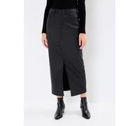 Noisy May - NMKATH NW SLIT LONG SKIRT COATED BL NOOS Nero - Abbigliamento XS Nero