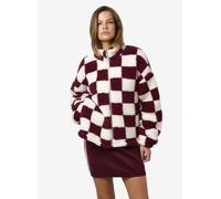 Noisy May - NMLUCA L/S CHECK SOFT FLEECE JRS Bordeaux - Abbigliamento L Bordeaux