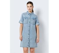 Noisy May - Nmnew Signe S/S Denim Dress Wg003Lb Noos Blu - Abbigliamento XS Blu