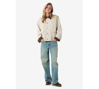 Noisy May - NMNORA CORDUROY COLLAR JACKET DD Grigio - Abbigliamento XS Grigio