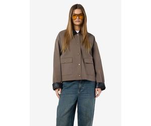 Noisy May - NMNORA PU COLLAR JACKET DD Marrone - Abbigliamento XL Marrone