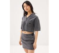 Noisy May - Nmoregon 2/4 Crop Denim Shirt Bs038Bl Nero - Abbigliamento XL Nero