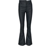 Noisy May - Sallie - Jeans a zampa neri spalmati-Nero XL L32