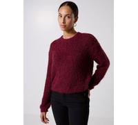 Noisy May - Nmsassy L/S O-Neck Knit Noos Bordeaux - Abbigliamento M Bordeaux