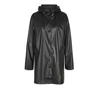 Noisy May Nmsky L/S A-Line Raincoat Noos Impermeabile, Nero, S Donna