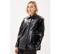 Noisy May - Nmsky Vinyl Pleated Jacket Nero - Abbigliamento S Nero