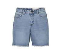 NOISY MAY Nmsmiley Nw Frill Shorts Vi304lb Curve Pantaloncini, Mix Blu Chiaro, 54 Donna