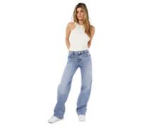 Noisy May Nmyolanda Nw Wide Jeans Az236lb Noos, Mix Blu Chiaro, 29W / 30L Donna