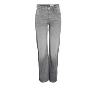 Noisy may Nmyolanda Nw Wide Jeans Az371dg FWD Noos Pantaloni, Denim Grigio Scuro, 26W x 30L Donna