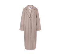Noisy May - Cappotto lungo in misto lana beige-Neutro XL