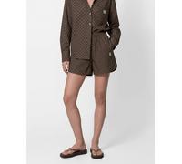 Noisy May - Pantaloncini stile boxer color cioccolato a pois in coordinato-Marrone L