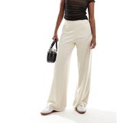 Noisy May - Pantaloni a fondo ampio color pietra con vita elasticizzata-Neutro S