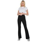 Noisy May - Pantaloni a zampa e a coste neri-Nero XL