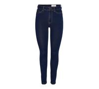 Noisy May Jeans da donna Callie skinny a vita alta lavaggio indaco Blu navy W31 L32