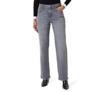 Noisy may Nmyolanda Nw Wide Jeans Az371dg FWD Noos Pantaloni, Denim Grigio Scuro, 28W x 30L Donna