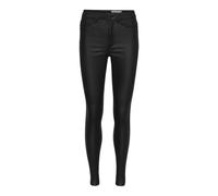 Noisy May Donna NMCALLIE HW Skinny Coated Pants Noos Pantaloni, Black, S/32