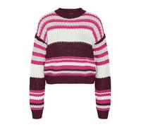 Noisy may Pullover 'NMCHARLIE' bacca / rosa / bianco Donna Noisy may XL bacca / rosa / bianco