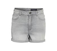 Noisy May Shorts in Jeans per donne con risvolto e cinque tasche