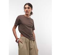 Noisy May - T-shirt vestibilità classica color cioccolato-Marrone M