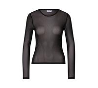 Noisy may NMJUDITH L/S Mesh Top BG Noos - Maglietta da Donna, Taglia XS, Colore: Nero