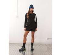 Noisy May - Vestito corto nero in maglia con maniche svasate M