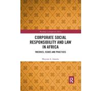 Nojeem A. Amodu Corporate Social Responsibility and Law in Africa (Tascabile)