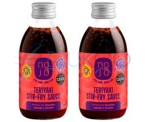 Nojo Teriyaki Stir-Fry Sauce - Confezione da 2 (200 ml ciascuna)