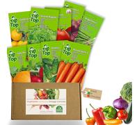 Nojus Set di semi di ortaggi premium - 16 confezioni - Kit di avviamento per semi di piante varie - Semi da giardino Piante Biologici - Scatola di semi di ortaggi 16 varietà