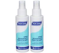 NOK SAN Spray Deodorante Piedi e Scarpe 2x100 ml