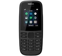 NOKIA 105 NERO BLACK EU TORCIA RADIO TELEFONO CELLULARE TASTI DUAL SIM GSM