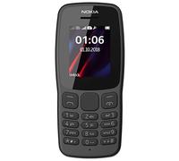 TELEFONO CELLULARE NOKIA 106 BLACK DUAL SIM VERS. 2018 NERO TA-1114 DS NERO