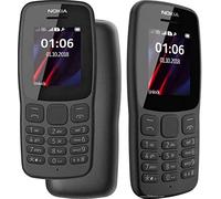 Nokia 106 tutti i vettori 4GB Dual Sim 2018 Grigio Scuro Con Torcia LED - Radio FM - Big Button Phone