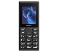 Nokia 110 2024: Display 2", Batteria 1000mAh, Fotocamera con flash utilizzabile anche come torcia, 4MB RAM, memoria 4MB espandibile fino a 32GB, Dual SIM, FM radio, MP3, USB Type-C, IP54