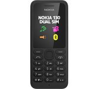Nokia 130 Telefono Cellulare, Display da 1.8", Dual SIM, Radio FM, Nero [Italia]