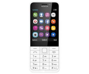 Nokia 230 Dual Sim Argento/Bianco Sbloccato