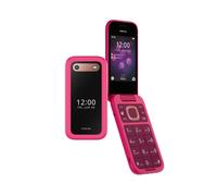 Nokia 2660 Flip Feature Phone con display da 2,8", connettività 4G, compatibilità con apparecchi acustici (НАС), fotocamera integrata, lettore MP3, radio FM wireless e giochi classici (Dual SIM), rosa