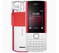 Nokia 5710 XA Telefono Cellulare 4G, auricolari wireless integrati, Display 2.4", Fotocamera, Bluetooth, Radio FM e lettore mp3, tasti lettore audio dedicati, White, Dual Sim, Italia, 16AQUW01A02