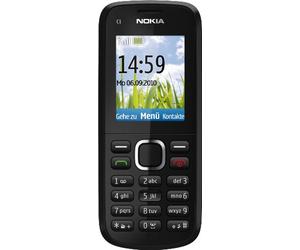 Nokia C1-02 Cellulare, schermo da 4,6 cm (1,8 pollici), Bluetooth, colore: Nero (Importato da Germania)