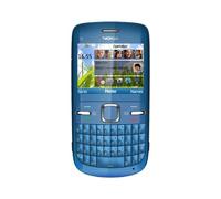 Nokia C3-00 Telefono Cellulare, Quad Band, Display da 2.4", Fotocamera da 2 MP, Blu