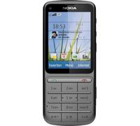 Nokia C3-01 Touch and Type Cellulare, schermo Touchscreen da 6,1 cm (2,4 pollici), fotocamera da 2 megapixel, colore: Grigio