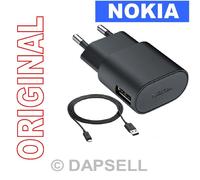 Nokia Caricabatterie Originale Usb Ac-50e Cavo Microusb Black Lumia 525 530 610
