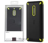 NOKIA CUSTODIA RUGGED IMPACT COVER CASE ORIGINALE CC-501 PER NOKIA 6 LEMON BLACK