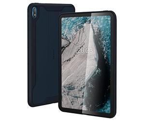 Nokia NT20, Custodia protettiva compatibile con tablet Nokia T20, design robusto e antiurto, bordi rialzati per protezione contro cadute e graffi, facile presa, blu scuro