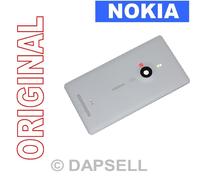 NOKIA RICAMBI COVER RETRO COPRIBATTERIA ORIGINALE PER LUMIA 925 GRIGIA GREY NEW