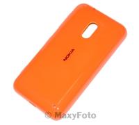 NOKIA RICAMBI LUMIA 620 COVER POSTERIORE COPRIBATTERIA RETRO ORIGINALE ARANCIONE