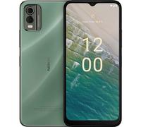 Nokia Smartphone C32 6,5" HD+ con 4 GB RAM/64 GB ROM, 50 MP/8 MP, 5000 mAh 3 giorni di durata della batteria, retro in vetro temperato, classificazione IP52, sensore di impronte digitali e sblocco