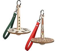 Nokiils Porta filato da polso portatile per uncinetto, supporto per gomitoli in acrilico con cinturino da polso, per filati, per gli amanti del lavoro a maglia e dell'uncinetto (giardino e pavone)