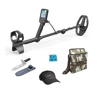 Nokta DETECTION TECHNOLOGIES Simplex Lite Metal Detector con bobina di ricerca DD impermeabile da 9,5 '' (Starter Pack Simplex Lite), nero