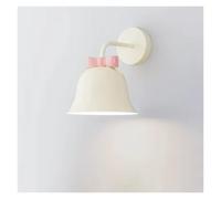NOKTAI Applique da Parete a Campana in Stile Francese Color Crema, per cameretta dei Bambini, per cameretta da Principessa, lampade da Parete minimaliste e Calde per comodini, plafoniere